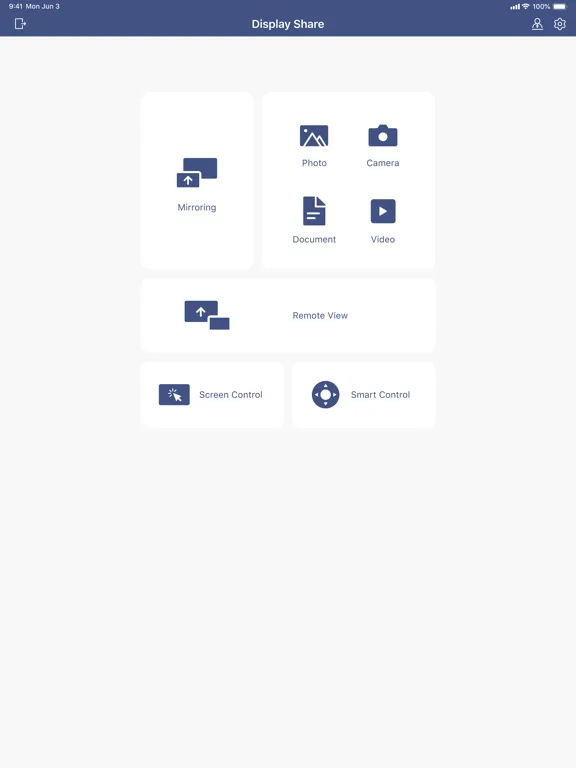 Display Share iPad  Screenshots