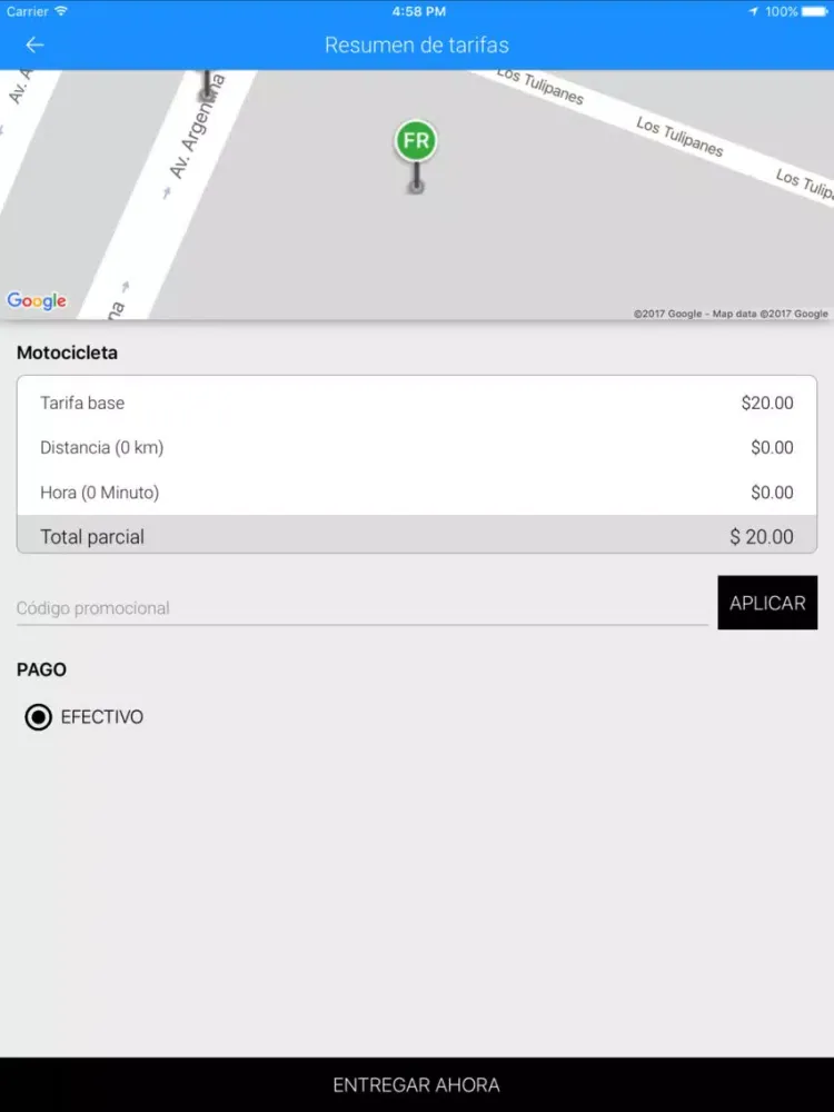 Opu Mensajeria iPad 應用截圖