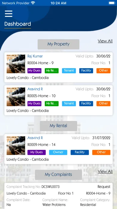 Condo Management Screenshots