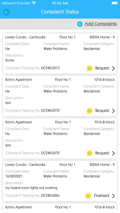 Condo Management Screenshots