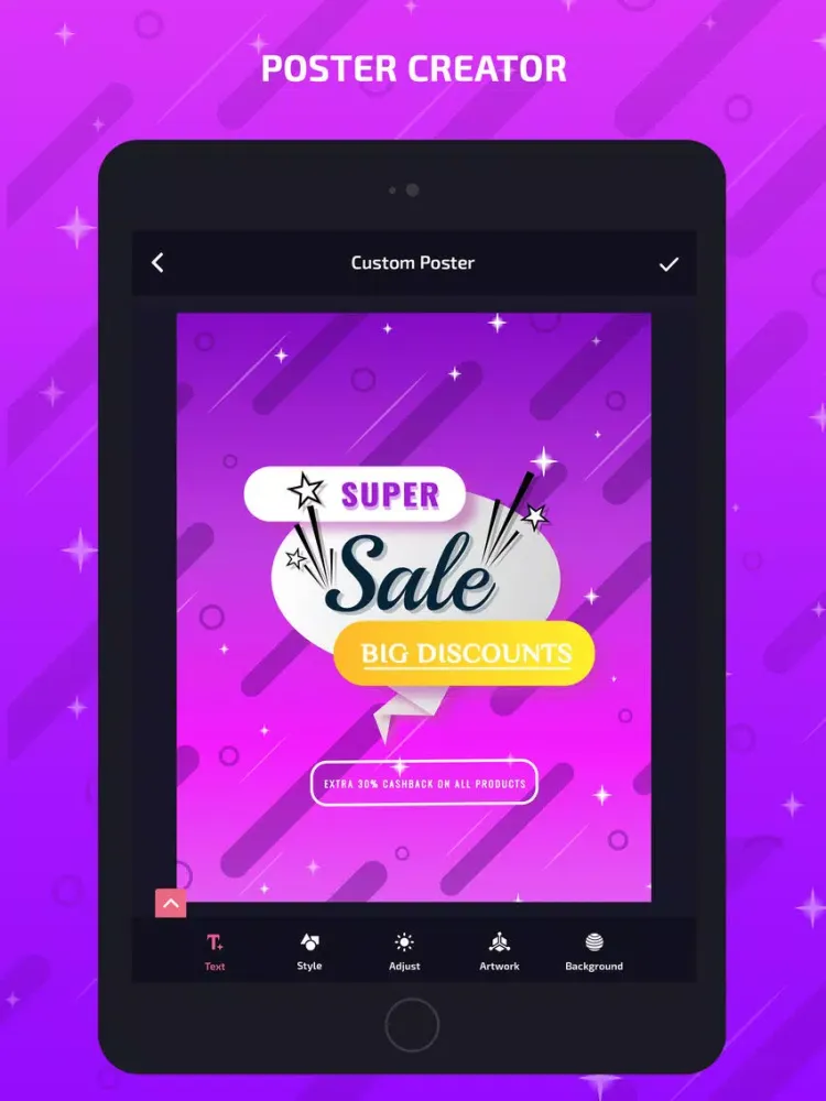 Poster Creator - Banner Maker iPad  Screenshots