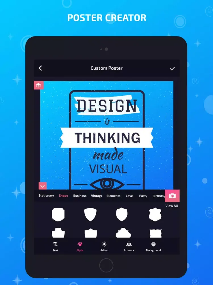 Poster Creator - Banner Maker iPad  Screenshots