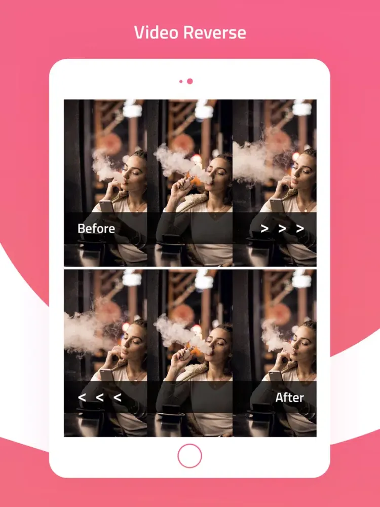 Reverse Movie Maker and Editor iPad 应用截图