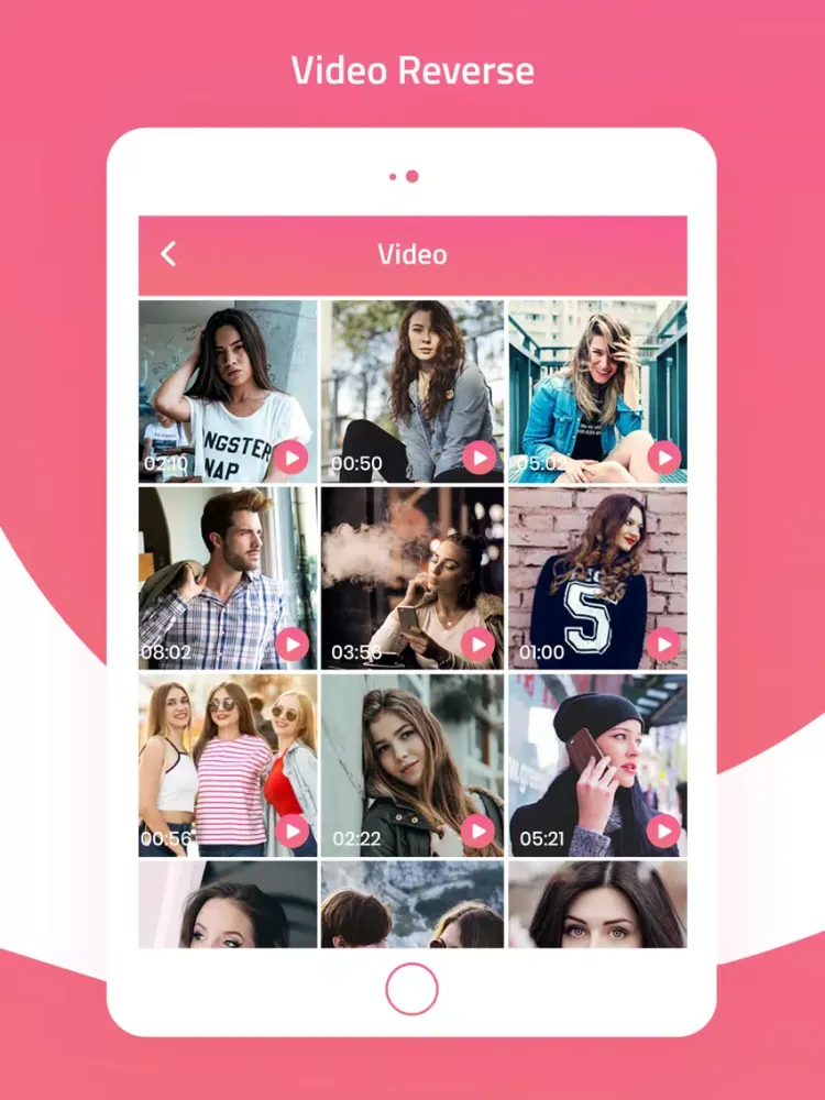 Reverse Movie Maker and Editor iPad 应用截图