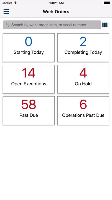 Captures d'écran de Oracle Mfg Cloud Supervisor