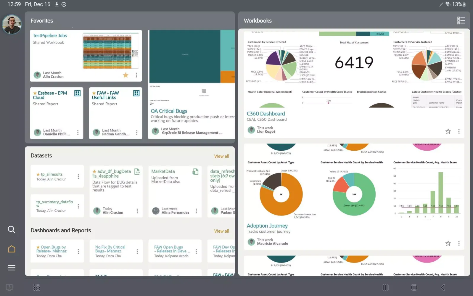 Oracle Analytics应用截图