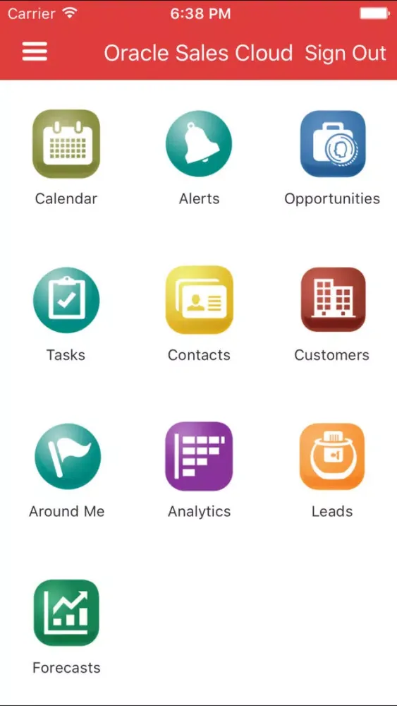 Oracle Sales Cloud Mobile应用截图