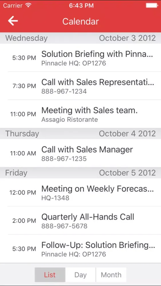Oracle Sales Cloud Mobile应用截图