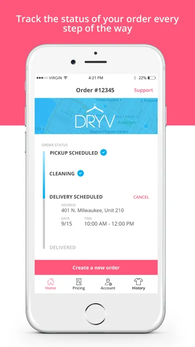 DRYV - Dry Cleaning & Laundry Ekran Görüntüleri