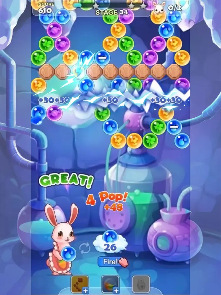 Pop Pop Bunny iPad 應用截圖
