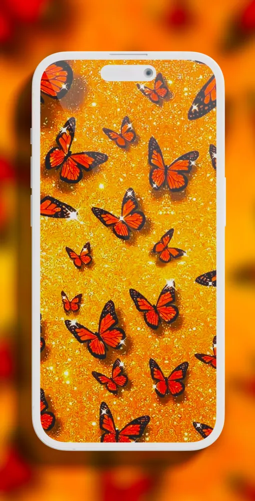 Aesthetic Orange Wallpaper应用截图