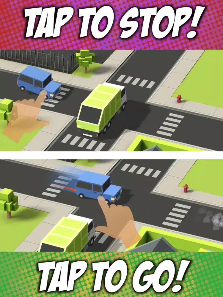 Tangkapan layar Crossy Cars! iPad 