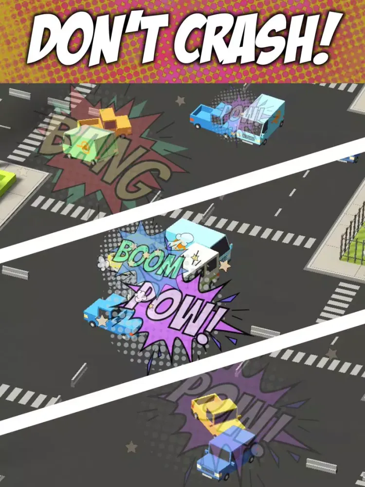 Tangkapan layar Crossy Cars! iPad 