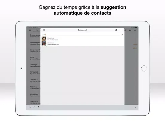 Capturas de tela do Mail Orange - Messagerie email iPad 