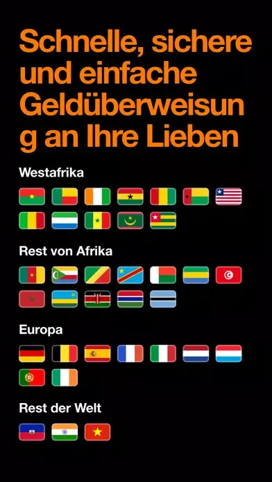 Capturas de pantalla de Orange Money Europe transfert