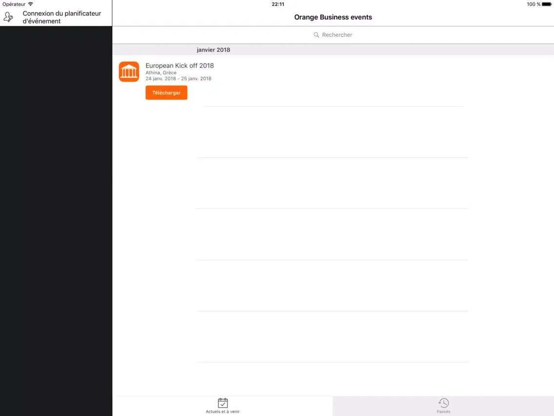 Orange Business Events iPad  স্ক্রিনশট
