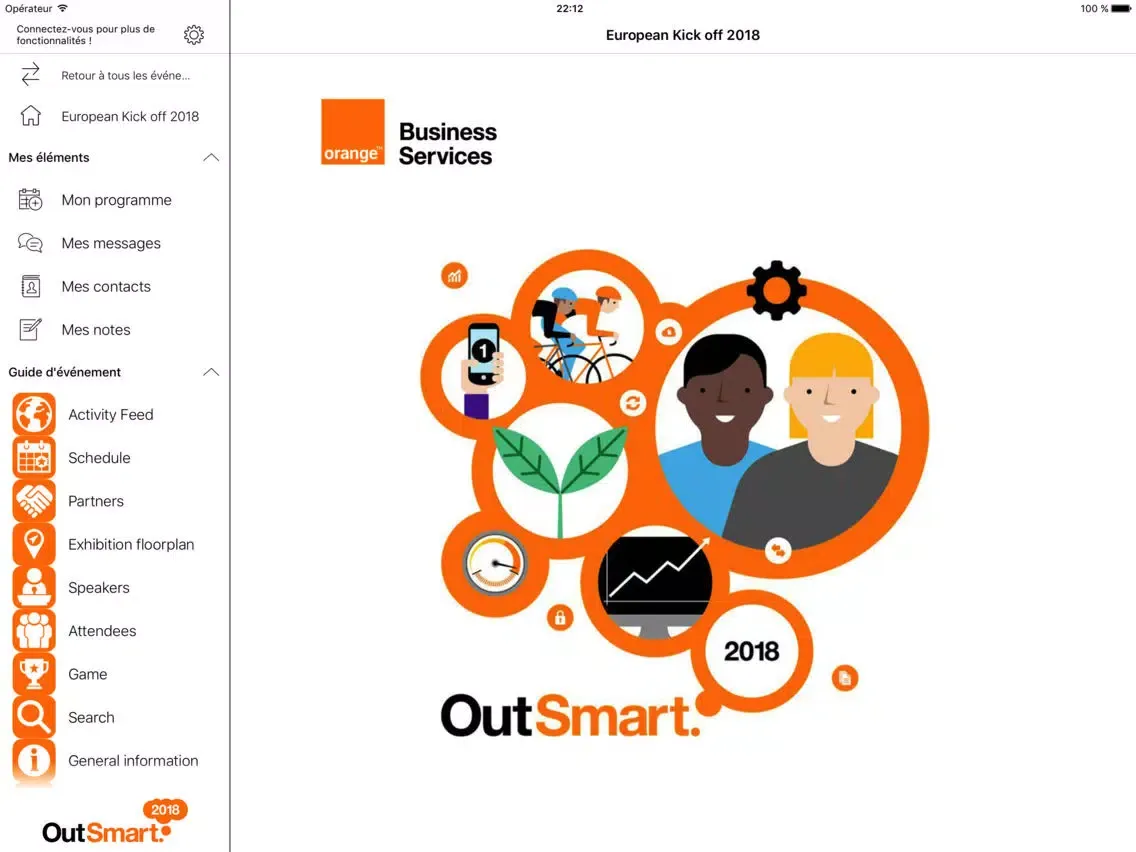 Orange Business Events iPad  স্ক্রিনশট