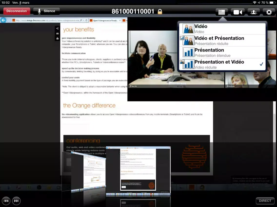 Video Meeting iPad  Screenshots