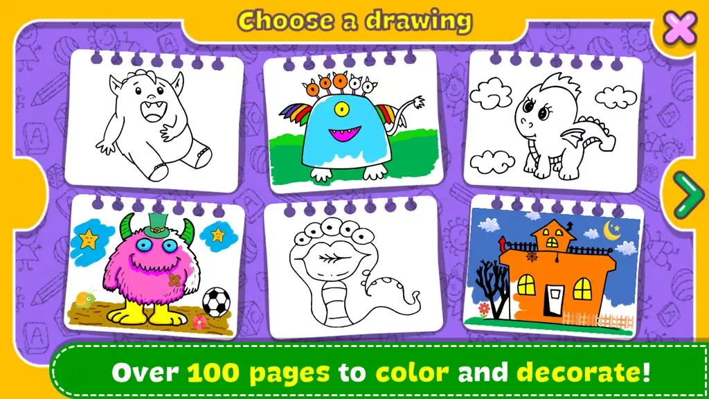 Capturas de pantalla de Fantasy Coloring Book & Games