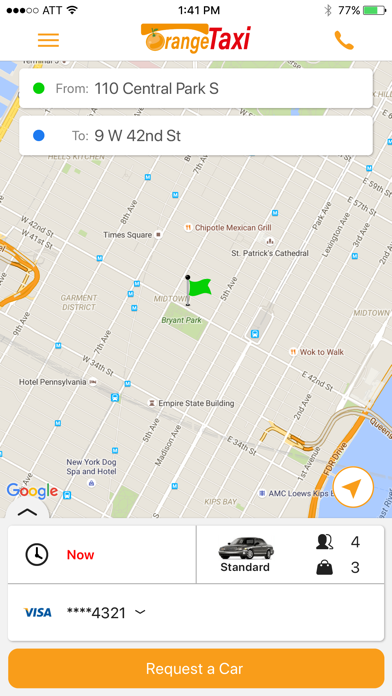 Orange Taxi应用截图