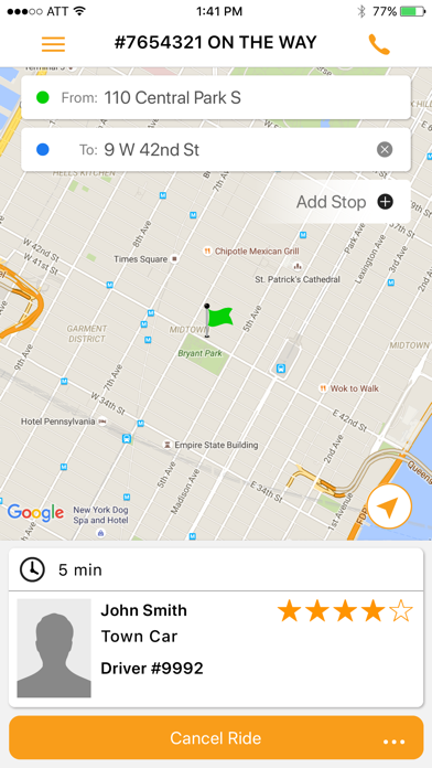 Orange Taxi应用截图