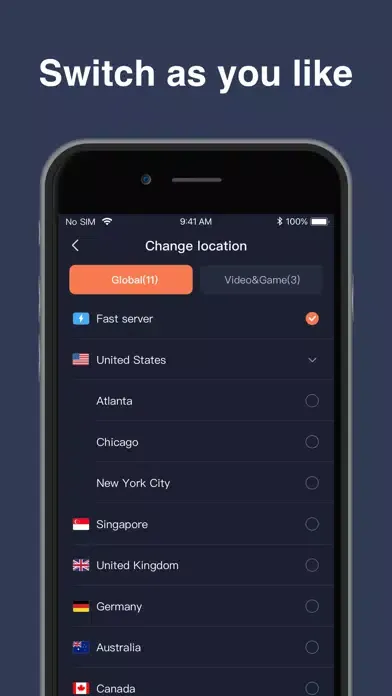 Скриншоты SpaceNet VPN - Proxy Unlimited