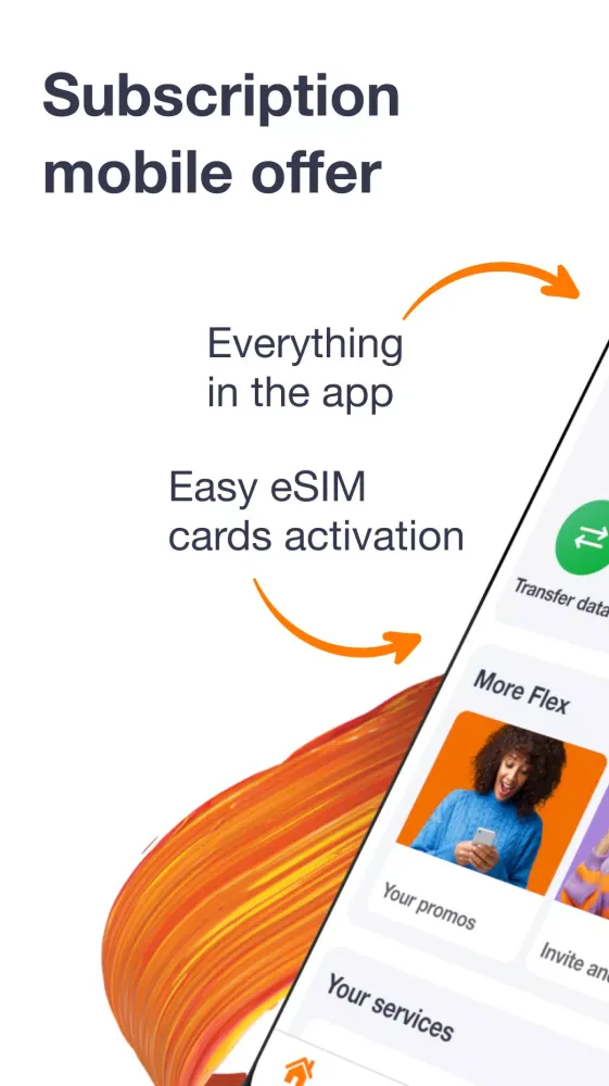 Screenshot di Orange Flex