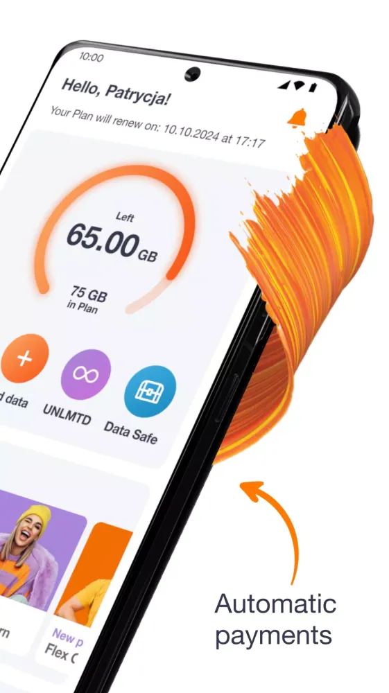 Screenshot di Orange Flex