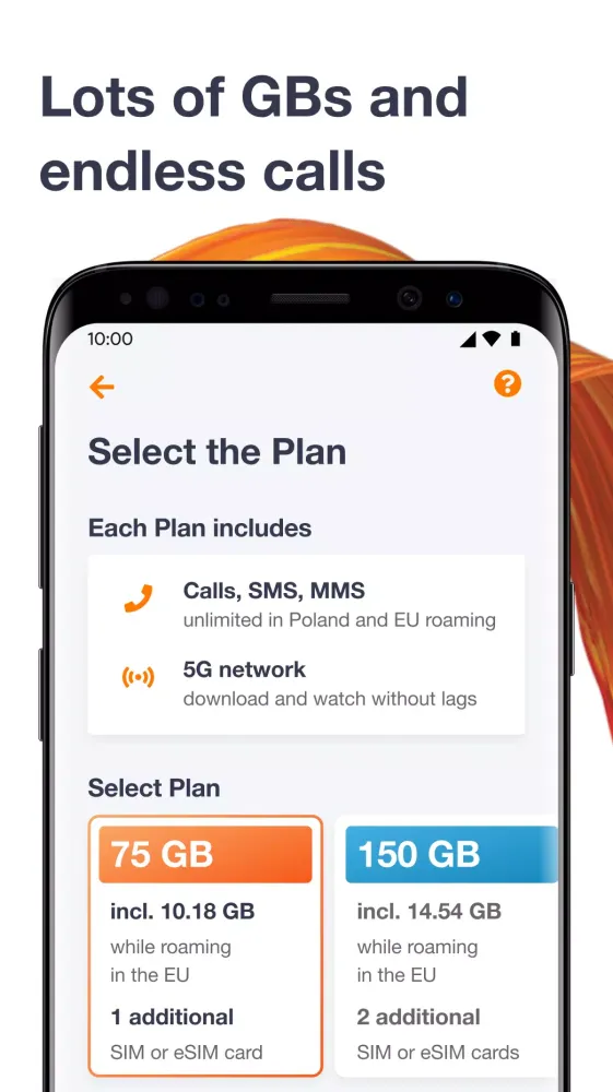 Screenshot di Orange Flex