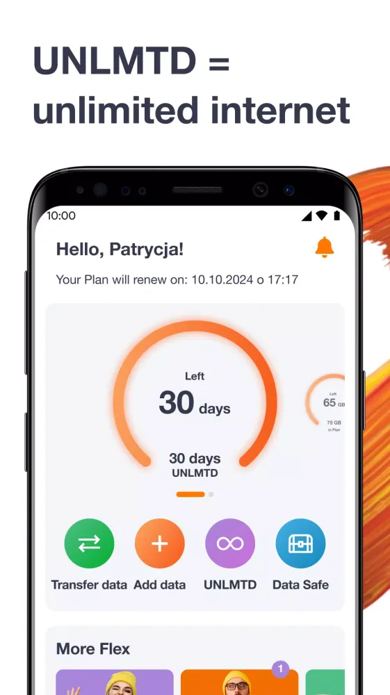 Screenshot di Orange Flex