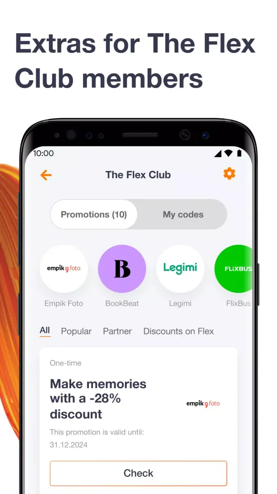 Screenshot di Orange Flex