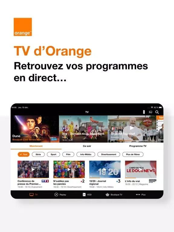 Screenshot di TV d'Orange • Direct & Replay iPad 