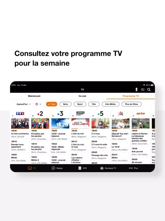 Screenshot di TV d'Orange • Direct & Replay iPad 