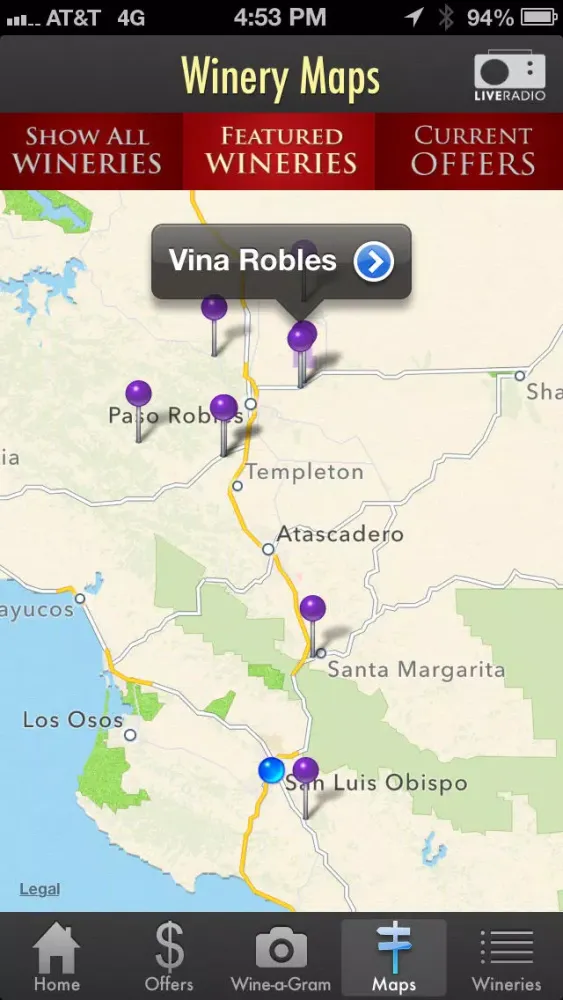 Paso Robles Wine应用截图