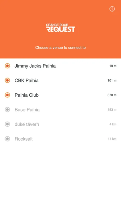 Screenshot di Orange Door Request