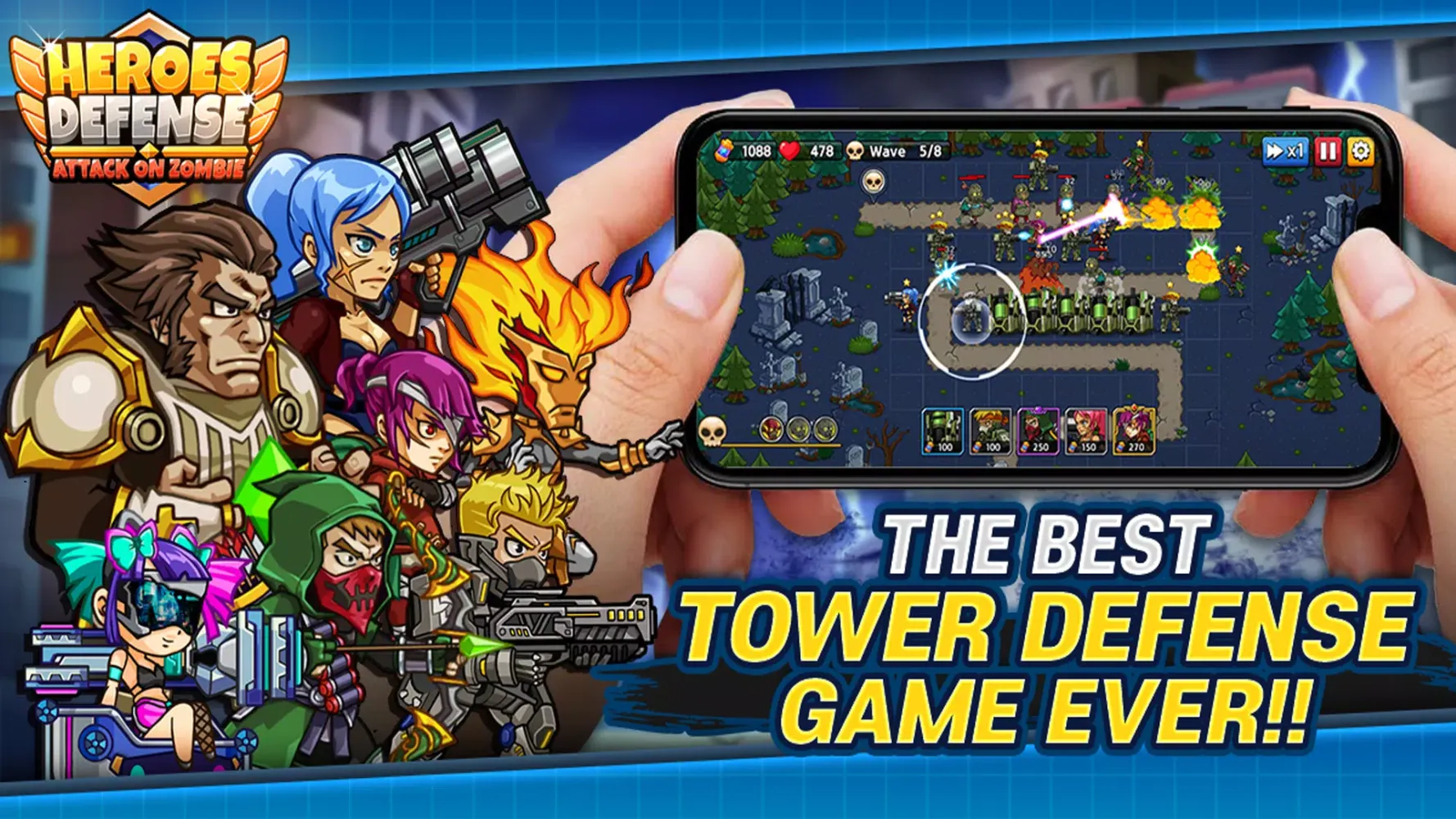 Heroes Defense: Attack Zombie Screenshots