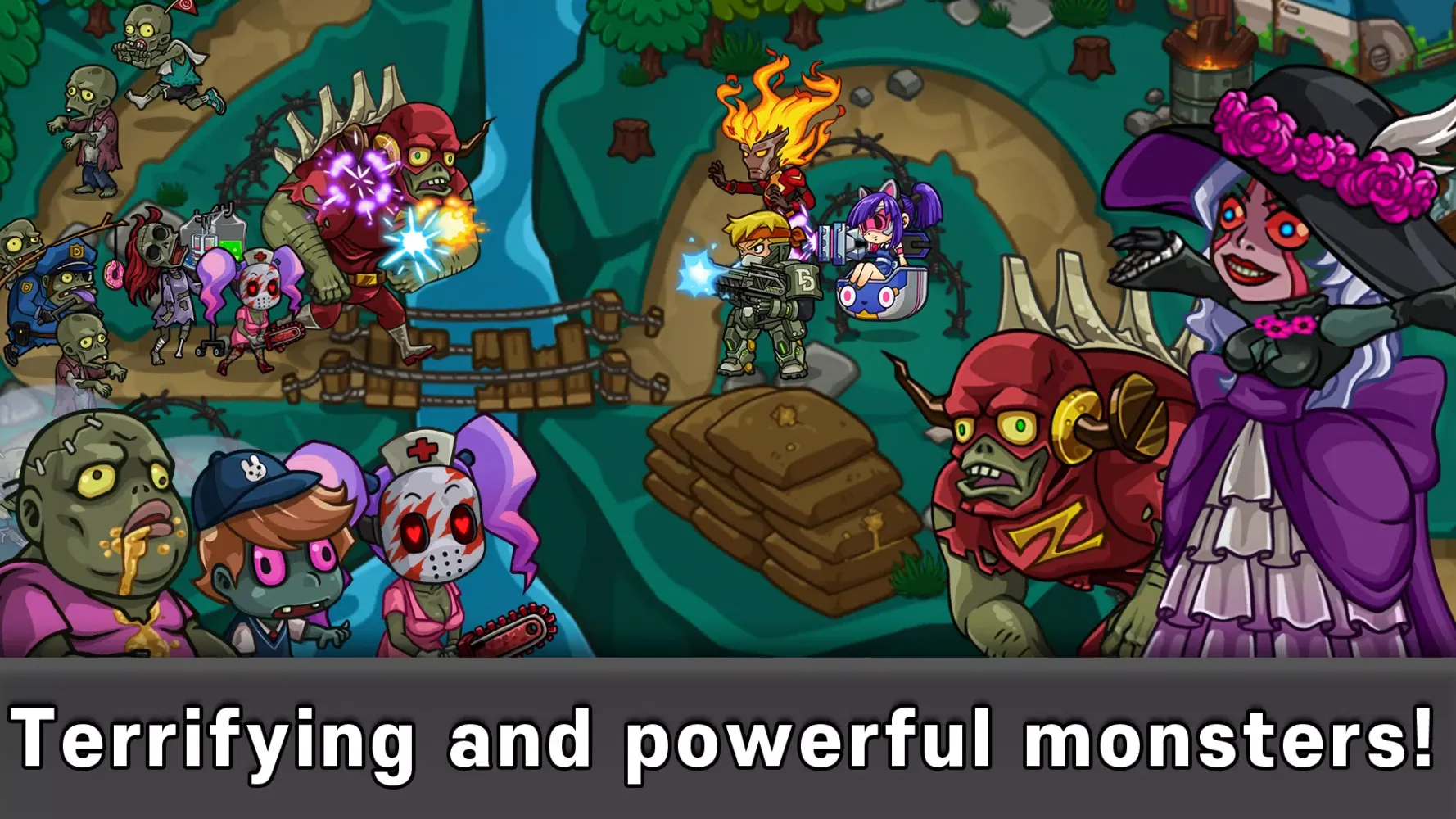Heroes Defense: Attack Zombie Screenshots