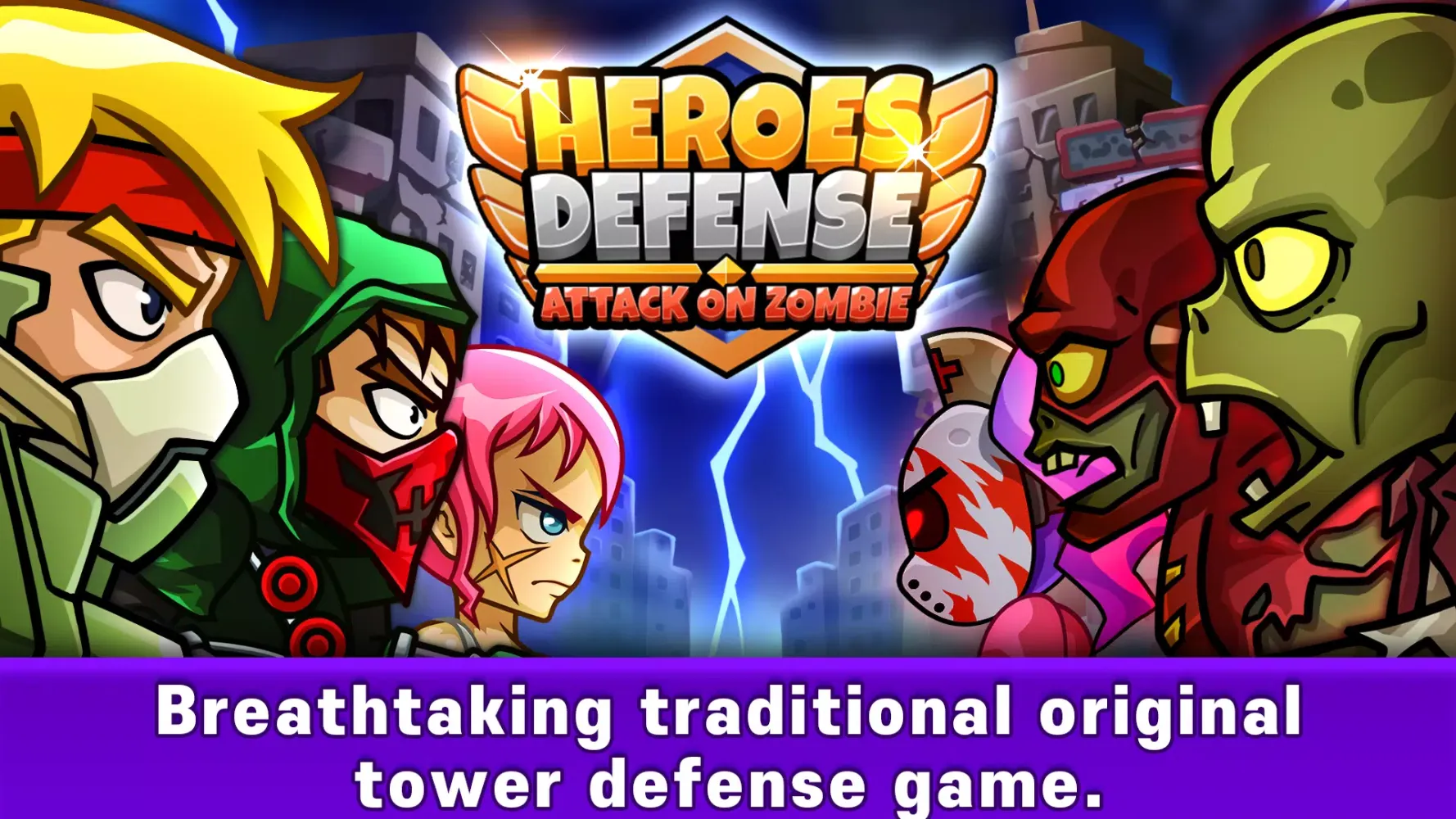 Heroes Defense: Attack Zombie Screenshots