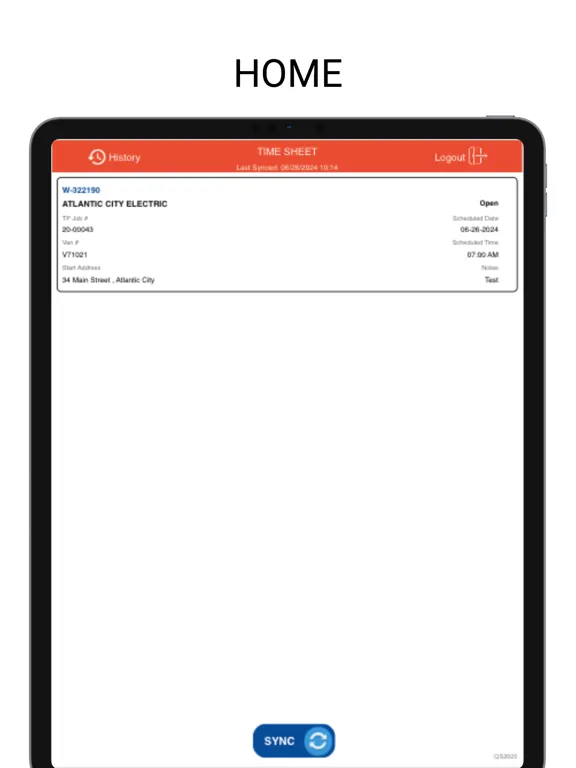 Capturas de pantalla de Time Cloud 2023R2 iPad 