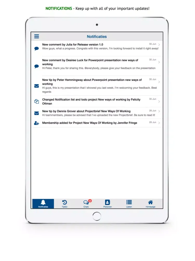 Blueboard Politie iPad  Ekran Görüntüleri