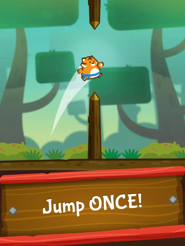 Tangkapan layar Panda Must Jump Twice iPad 