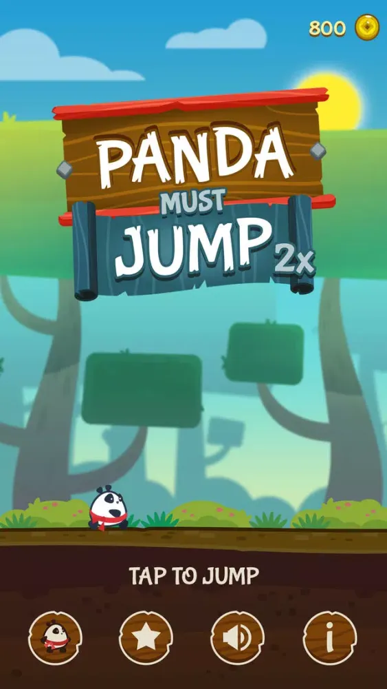 Tangkapan layar Panda Must Jump Twice