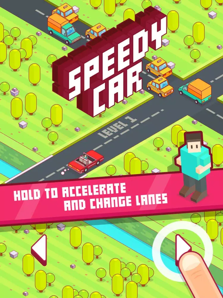 Speedy Car - Endless Rush iPad  स्क्रीनशॉट