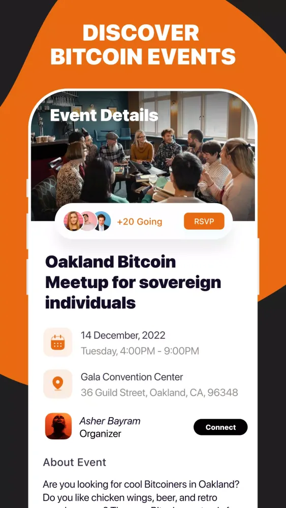 Orange Pill App - Bitcoin Screenshots