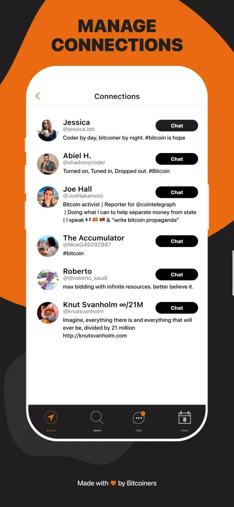 Orange Pill App - Bitcoin Screenshots