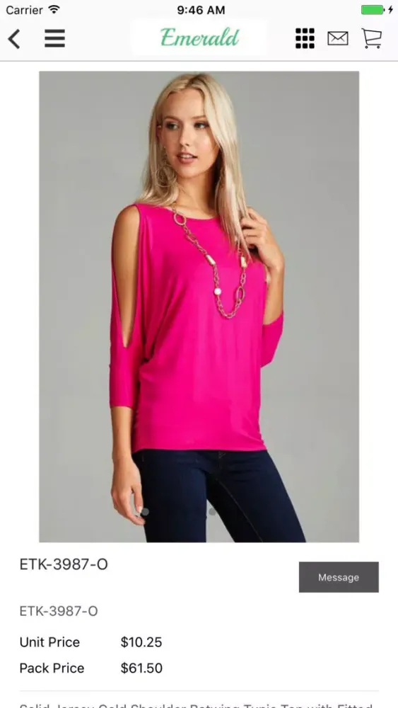 Zrzuty ekranu Emerald - Wholesale Clothing