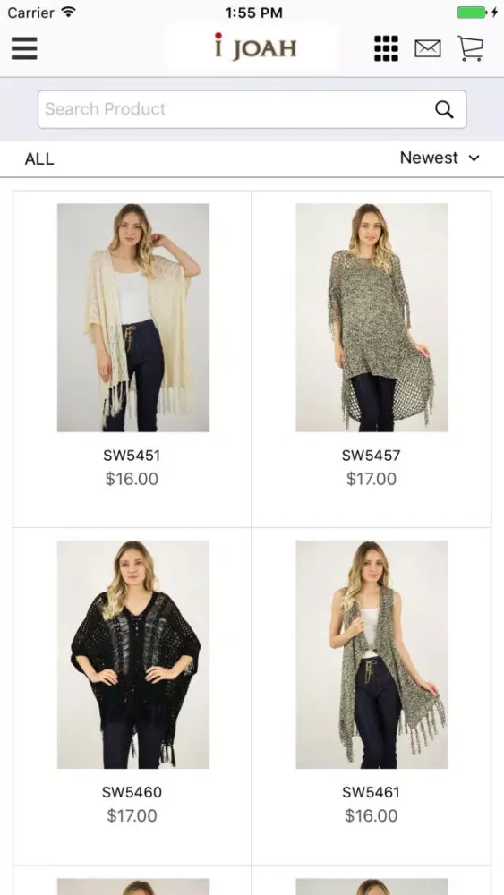 Ảnh chụp màn hình của i Joah - Wholesale Clothing