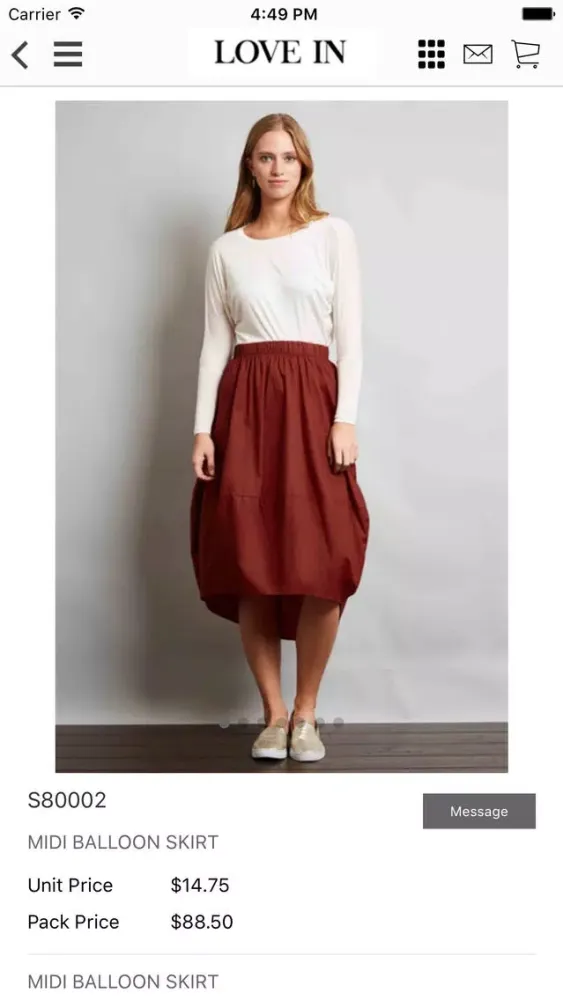 Tangkapan skrin LOVE IN - Wholesale Clothing