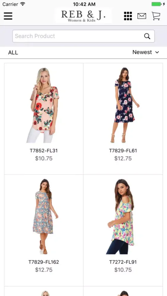 Reb & J. - Wholesale Clothing স্ক্রিনশট