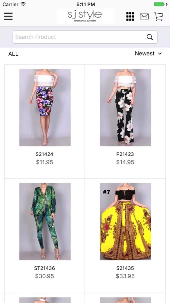 Ảnh chụp màn hình của SJ - Wholesale Clothing